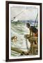 Merfolk and Submarines-G Girardot-Framed Art Print