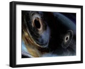 Merging Black Holes-null-Framed Photographic Print