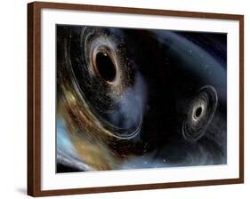 Merging Black Holes-null-Framed Photographic Print