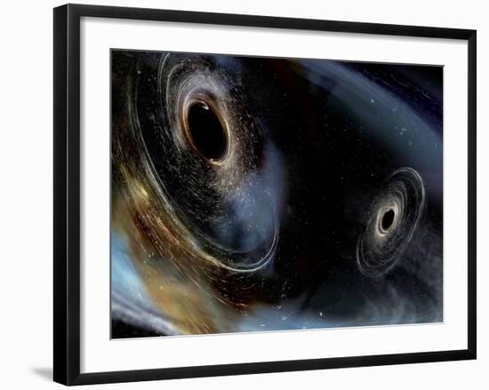 Merging Black Holes-null-Framed Photographic Print