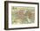 Merian map of Paris 1615-Matheus Merian-Framed Art Print