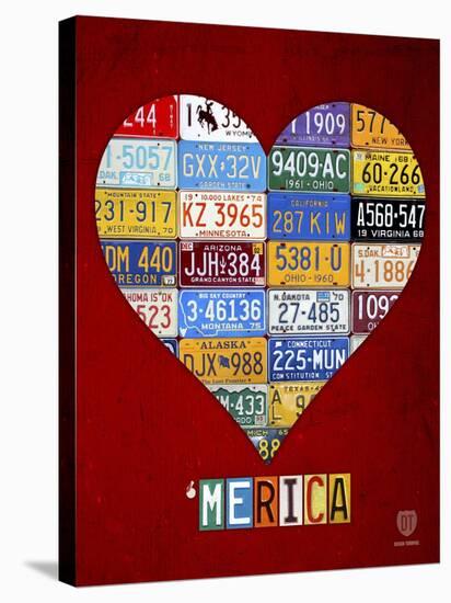 'Merica-Design Turnpike-Stretched Canvas