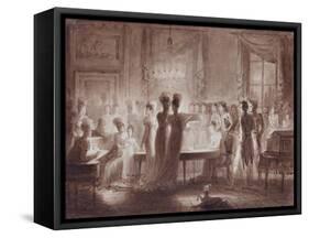 Meridiana Pavilion of the Pitti Palace in Florence-Joseph Franque-Framed Stretched Canvas