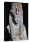 Merit-Amun, Ramses Ii's Daughter, Painted Limestone Statue, from Ramesseum at Thebes,-null-Stretched Canvas