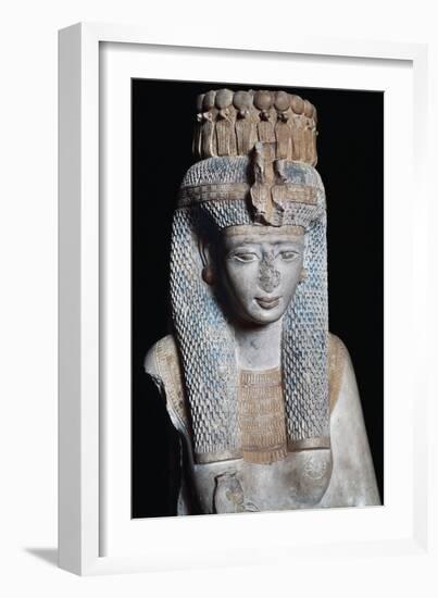 Merit-Amun, Ramses Ii's Daughter, Painted Limestone Statue, from Ramesseum at Thebes,-null-Framed Giclee Print