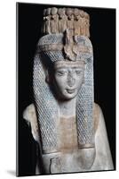 Merit-Amun, Ramses Ii's Daughter, Painted Limestone Statue, from Ramesseum at Thebes,-null-Mounted Giclee Print