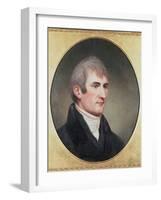 Meriwether Lewis 1774-1809 . Portrait by Charles Wilson Peale-null-Framed Art Print