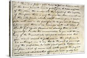 Meriwether Lewis's Letter Inviting William Clark to Join Expedition to Explore Louisiana Territory-null-Stretched Canvas