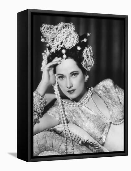 Merle Oberon, 1945-null-Framed Stretched Canvas