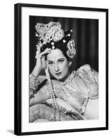 Merle Oberon, 1945-null-Framed Photographic Print