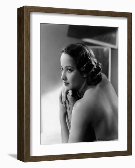 Merle Oberon, c.1936-null-Framed Photo
