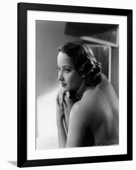 Merle Oberon, c.1936-null-Framed Photo