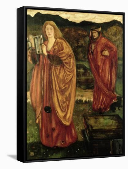 Merlin and Nimue from "Morte D'Arthur," 1861-Edward Burne-Jones-Framed Stretched Canvas