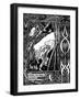 Merlin and Nimue. Illustration to the Book Le Morte D'Arthur by Sir Thomas Malory, 1893-1894-null-Framed Giclee Print