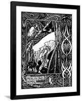 Merlin and Nimue. Illustration to the Book Le Morte D'Arthur by Sir Thomas Malory, 1893-1894-null-Framed Giclee Print