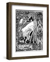 Merlin and Nimue-Aubrey Beardsley-Framed Photographic Print