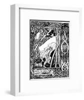 Merlin and Nimue-Aubrey Beardsley-Framed Photographic Print