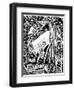 Merlin and Nimue-Aubrey Beardsley-Framed Photographic Print