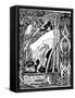 Merlin and Nimue-Aubrey Beardsley-Framed Stretched Canvas