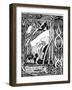 Merlin and Nimue-Aubrey Beardsley-Framed Photographic Print