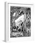 Merlin and Nimue-Aubrey Beardsley-Framed Photographic Print