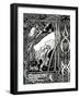 Merlin and Nimue-Aubrey Beardsley-Framed Giclee Print