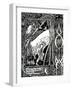 Merlin and Nimue-Aubrey Beardsley-Framed Giclee Print