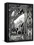 Merlin and Nimue-Aubrey Beardsley-Framed Stretched Canvas