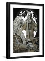 Merlin and Vivian, the Fairy Lady of the Lake-Richard Hook-Framed Giclee Print