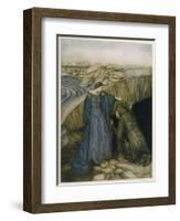 Merlin and Vivien-Arthur Rackham-Framed Art Print