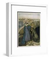 Merlin and Vivien-Arthur Rackham-Framed Art Print