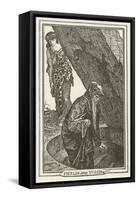 Merlin and Vivien-Henry Justice Ford-Framed Stretched Canvas