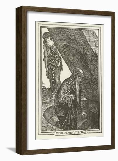 Merlin and Vivien-Henry Justice Ford-Framed Giclee Print