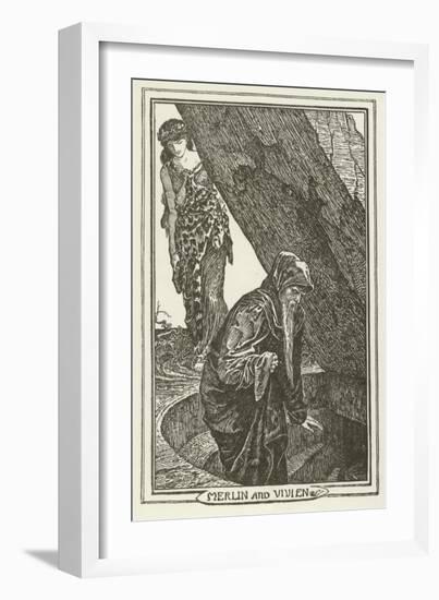 Merlin and Vivien-Henry Justice Ford-Framed Giclee Print