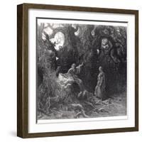 Merlin in the Forest of Broceliande, from "Orlando Furioso"-Gustave Doré-Framed Giclee Print