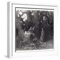 Merlin in the Forest of Broceliande, from "Orlando Furioso"-Gustave Doré-Framed Giclee Print