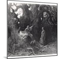 Merlin in the Forest of Broceliande, from "Orlando Furioso"-Gustave Doré-Mounted Giclee Print