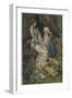 Merlin is Spellbound by His Lover Nimue-Eleanor Fortescue Brickdale-Framed Photographic Print