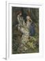 Merlin is Spellbound by His Lover Nimue-Eleanor Fortescue Brickdale-Framed Photographic Print