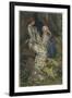 Merlin is Spellbound by His Lover Nimue-Eleanor Fortescue Brickdale-Framed Photographic Print