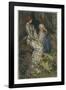 Merlin is Spellbound by His Lover Nimue-Eleanor Fortescue Brickdale-Framed Photographic Print