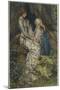 Merlin is Spellbound by His Lover Nimue-Eleanor Fortescue Brickdale-Mounted Photographic Print