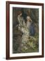 Merlin is Spellbound by His Lover Nimue-Eleanor Fortescue Brickdale-Framed Photographic Print