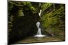 Merlin's Well waterfall at St Nectan's Glen, Cornwall, UK-Ross Hoddinott-Mounted Photographic Print