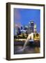 Merlion and Marina Bay Downtown Buildings, Singapore, Southeast Asia, Asia-Christian Kober-Framed Photographic Print