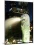 Merlion Fountain with Statue of Half Lion and Fish, with City Buildings Beyond, Southeast Asia-Richard Nebesky-Mounted Photographic Print