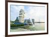 Merlion Statue, the National Symbol of Singapore and its Most Famous Landmark, Merlion Park-Fraser Hall-Framed Photographic Print