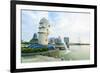 Merlion Statue, the National Symbol of Singapore and its Most Famous Landmark, Merlion Park-Fraser Hall-Framed Photographic Print