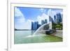 Merlion Statue, the National Symbol of Singapore and its Most Famous Landmark, Merlion Park-Fraser Hall-Framed Photographic Print