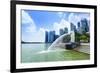 Merlion Statue, the National Symbol of Singapore and its Most Famous Landmark, Merlion Park-Fraser Hall-Framed Photographic Print